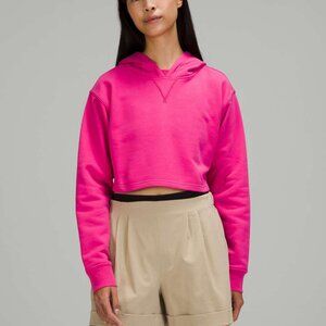 NWOT Lululemon All Yours Cropped Hoodie - Sonic Pink